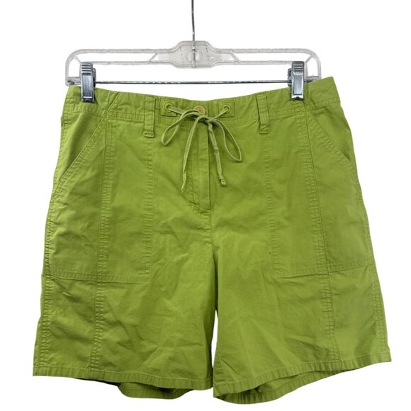 Talbots Pants - Talbots Womens Shorts Sz 6 Lime Green Stretch Poplin Outdoorsy Beachy Casual